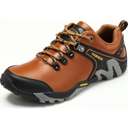 Mens PU Leather Waterproof Driving Lace Up Shoes Climb Oxfords Army Outdoor Combat Casual 3Colors New Unisex