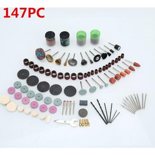 40-147pcs Electric Grinder Rotary Tool Accessory Bit Set For Grinding Sanding Polishing Disc Wheel Tip Cutter Drill Disc