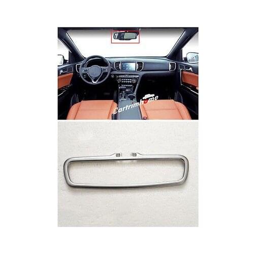 ABS Matt Interior Rearview Mirror Cover Trim 1pcs For Kia Sportage 2016 2017