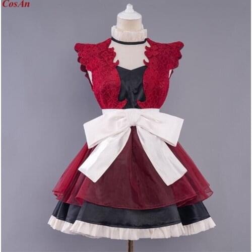 New Arrival Game Fate/Grand Order Tohsaka Rin Cosplay Costume The High Quality Red Evening Dress Female Party Role Play Clothing