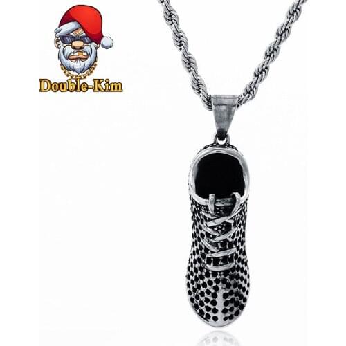 Sports Shoes Necklace Men Hip-Hop Rock Street Culture Titanium Stainless Steel Classic Chain Necklace Fashion Man Exquisite Gift