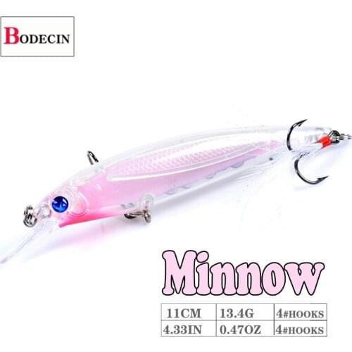 Floating Laser Minnow Crankbait Tackle Fishing Lure Hard Plastic Artificial Bait Hooks 1PCS Swimbait Wobbler For Fish Carp Bass
