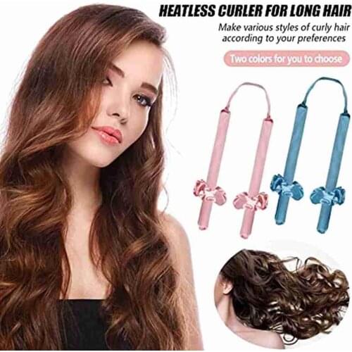 Heatless Curling Rod Hair Curlers Hair Roller Headband Lazy Curler Heatless Hair Curling Ribbon Curly Hair Tool Make Hair Curly
