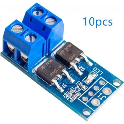 10PCS 15A 400W MOS FET Trigger Switch Drive PWM Voltage Regulator Control Current Panel Board Module Diy Kits Motor Control