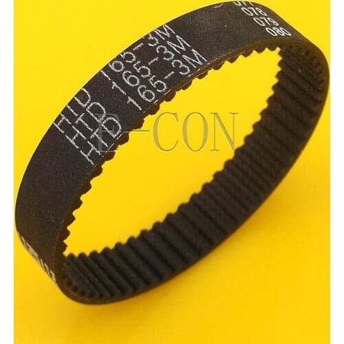 1pcs/5pcs 165-3M HTD Timing Belt 55 Teeth Cogged Rubber Geared Closed Loop 10mm Wide