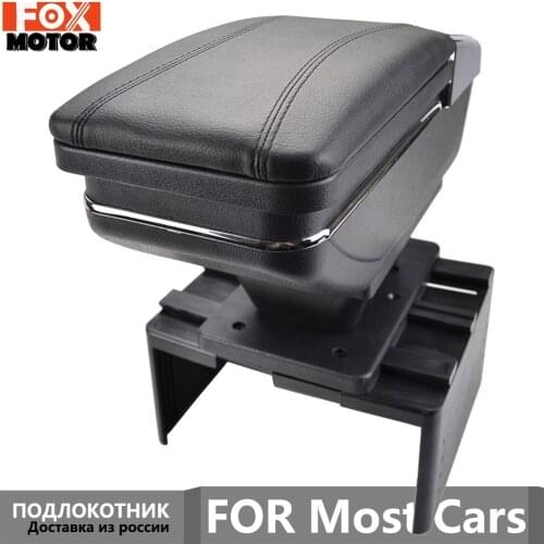 Car Arm Rest Storage Box For Renault Opel Ford Toyota Center Centre Console Rotatable Armrest