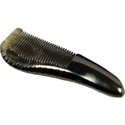 1Pc Cattle Horn Hair Comb Anti-Static Comb Head Comb Hairdressing Tool Black