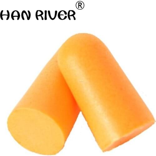 HANRIVER 10pairs Noise Reduction Earplugs Comfort Foam Soundproof Work Learning Sleep Labor Protection Earplugs