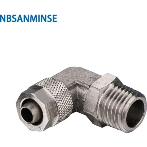 10Pcs/lot BL Push On Pneumatic Brass Fitting 10 Bar Elbow Air Fitting for PU PA tube Connector NBSANMINSE