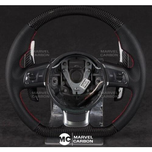 100% REAL CARBON FIBER STEERING WHEEL COMPATIBLE WITH Audi R8