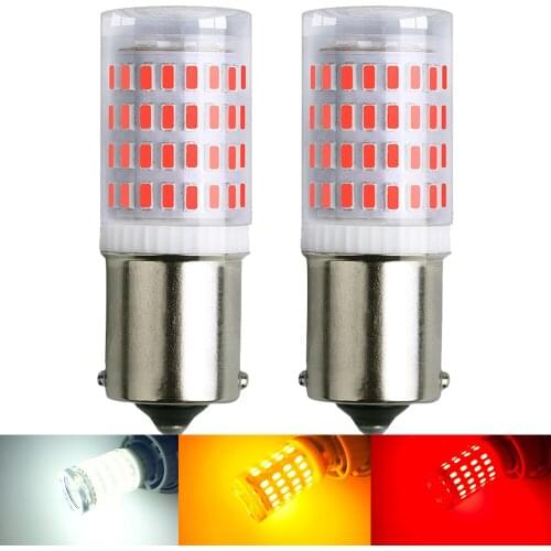 2pcs 1156 P21W BA15S 7506 S25 BAY15D P21/5W 1157 LED Bulb Lamp for Volkswagen VW MK6 Daytime Running Lights DRL 12V 6000K White