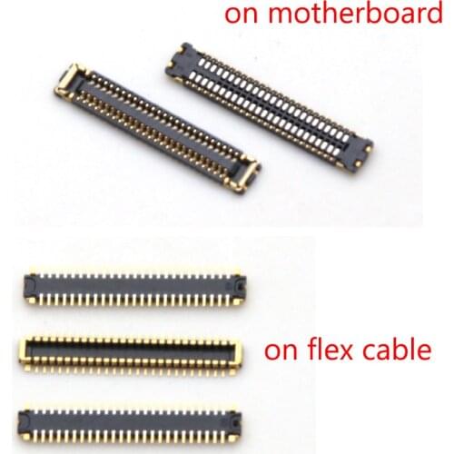 50pcs 50pin LCD Display Touch Digitizer Screen Flex FPC Connector For Huawei Enjoy 8E Lite Play 7 Y5 Prime 2018 Plug On Board