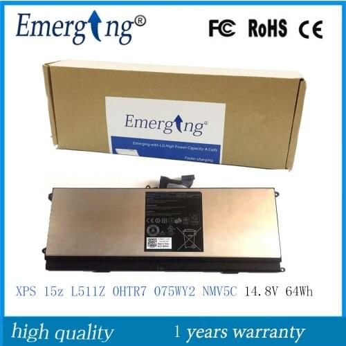 14.8v 64WH New Original OHTR7 Laptop Battery for Dell XPS 15z L511Z OHTR7 0HTR7 NMV5C 0NMV5C 75WY2 075WY2