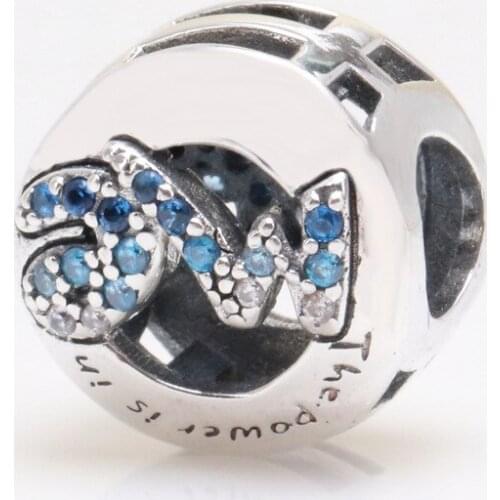 Bewill Authentic S925 Sterling Silver "We are omnipotent" Beads Fit Original Charms Bracelet Necklace DIY Jewelry Making