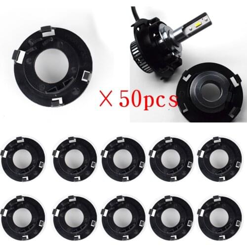 D117 50PCS H7 Led Headlight Socket Adapter For Hyundai MISTRA For KIA Carnival CERATO 3 H7 Led Car Socket Base DYOUNG