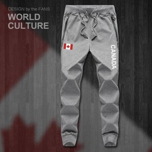Canada Canadians CA CAN mens pants joggers jumpsuit sweatpants track sweat fitness fleece tactical casual nation country leggin