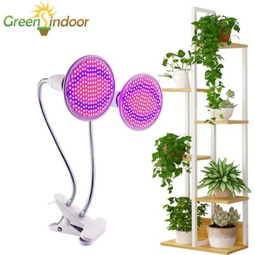 Indoor LED Grow Light Plant Shelves Lamp For Flowers Phyto Lamp With Desk Clip Fitolampy Fitolamp Grow Led Lights For Herbs Seed