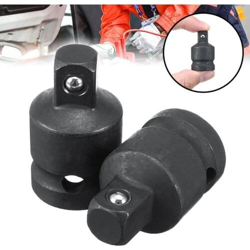 Mayitr 2pcs Adapter Reducer 1/2'' to 3/8'' Pneumatic Air Impact Sleeve Socket Adapter Tool Accessories