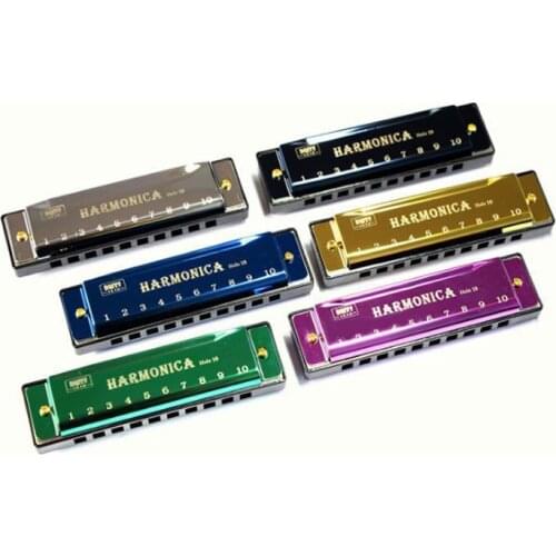 Titanium Copper Core 10 Hole Bruce Harmonica Students Children Early Childhood Puzzle Toys Harmonica
