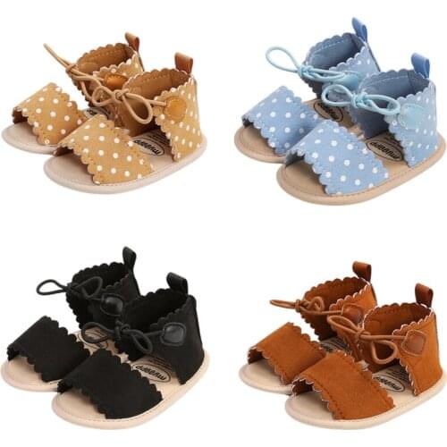 Lovely Baby Girls Sandals and Headband Set Summer Lace Up Mary Jane Flats and Shiny Crown Hairband