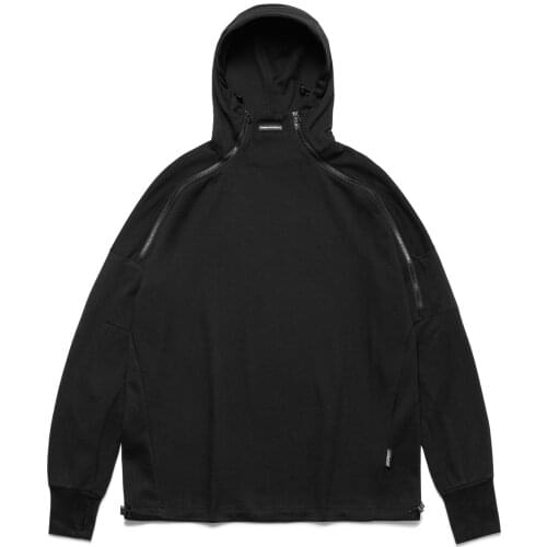 Men Jacket Symbiotic Effect Hooded Long Sleeve Cotton Knitted Pullover Double Zipper Ykk Techwear Aesthetic Streetwear Harajuku