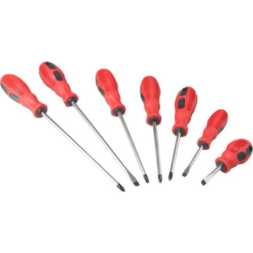Screwdriver Kit Set Professional Magnetic Screwdriver Comfortable Non-Skid Handle Slotted For Home Repair And Multi Tool Package