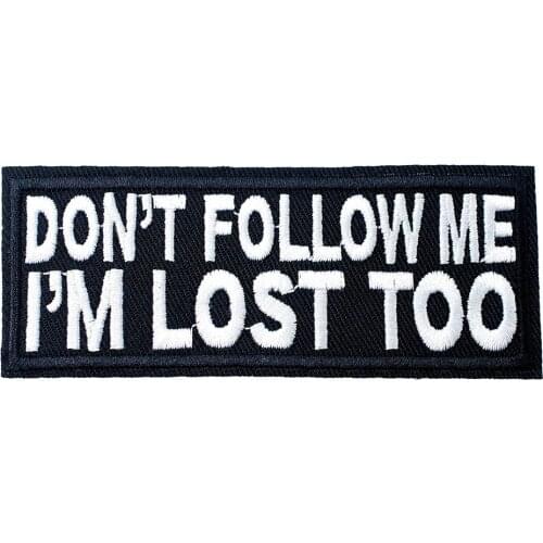 Don't... Size:4.5X10.3cm Patches Iron On Badges Cloth Jeans Cowboy Patch Clothes Down Jackets Decoration Applique