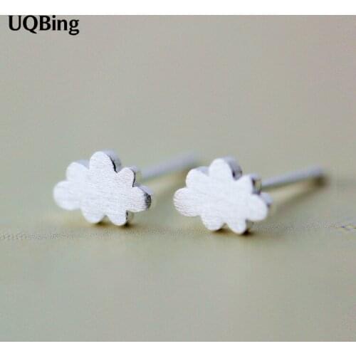 Newest Plata 925 Sterling Silver Earrings Cute Clouds Stud Earrings Pendientes Plata Brincos