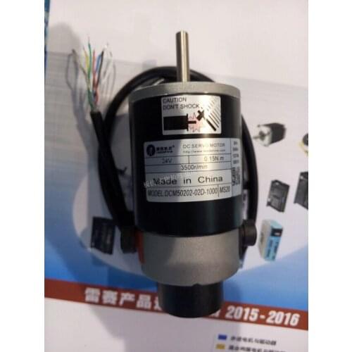 New Leadshine DC servo motors DCM50202-02D-1000 work 24VDC output 1.79A to 14A Power 50W Running 3000RPM have 0.15NM CNC motor
