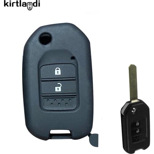 Kirtlandi Modified Flip Remote Key Cover Case for Honda FIT XRV VEZEL CITY JAZZ CIVIC HRV Folding Key Case Fob Holder