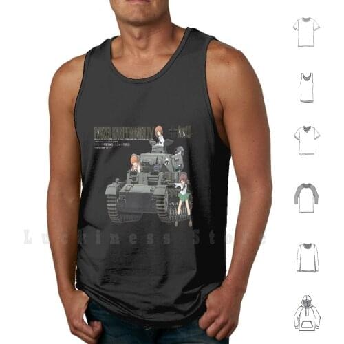 Panzer Kampfwagen Iv Ausf F. D tank tops vest sleeveless Girls Und Panzer Dragon Z One Piece Punch Man Genos