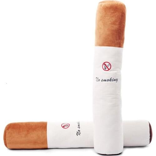 40cm 60cm 80cm Cigarette Shape Fathers Day Gift Cushion No Smoking Pillow With Core Home Office Toys Cushion Gift For Boyfriend