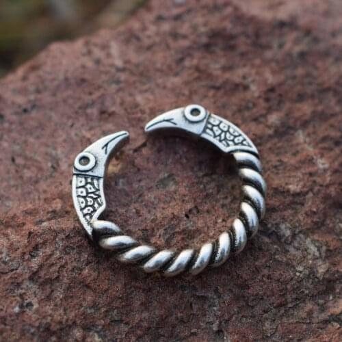 SanLan Raven ring Norse viking Jewelry Talisman