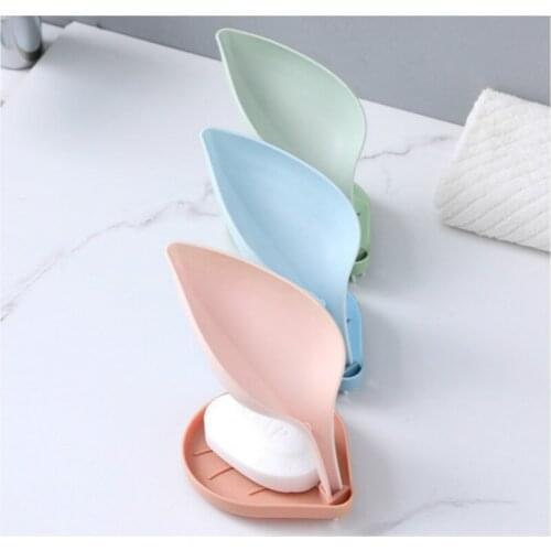 Soap box drain leaf soap box free perforated soap box soap tray toilet bathroom multifunctional soap holder
