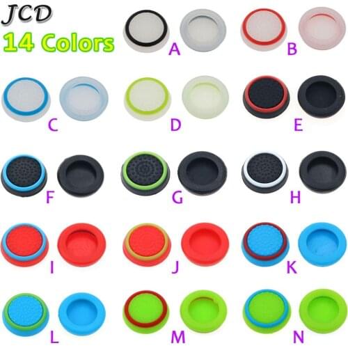 JCD 4pcs Silicone Analog Thumb Stick Grips Cover for Xbox 360 One Playstation 4 PS4 Pro Slim PS3 Gamepad Cap Joystick Cap cases