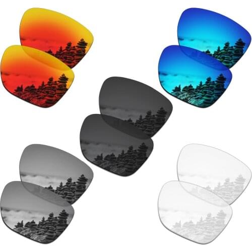 SmartVLT 5 Pairs Polarized Sunglasses Replacement Lenses for Oakley Crossrange XL - 5 Colors