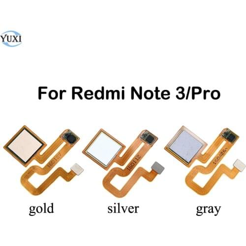 YuXi Repair Parts Fingerprint Sensor For Xiaomi Redmi Note 3 Pro ID Home Button Fingerprint Key Recognition Sensor Flex Cable