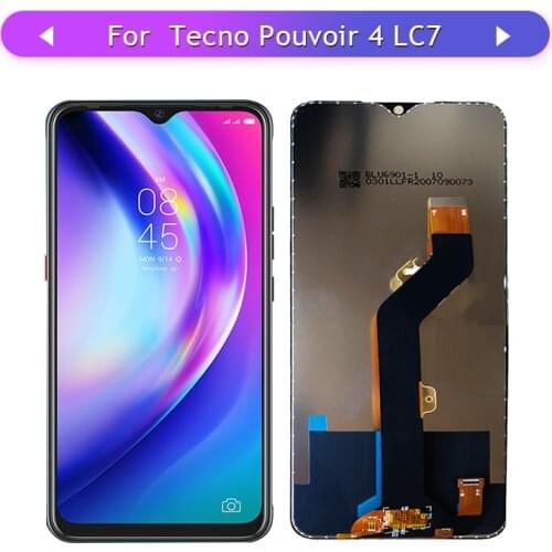For Tecno Pouvoir 4 Pouvoir4 LC7 LCD Display With Touch Screen Assembly Glass Panel Digitizer Replacement
