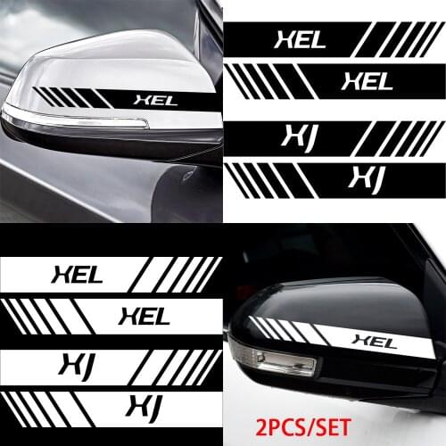 2PCS Car Rearview Mirror Stickers For Jaguar XEL XFL E-PACE F-PACE I-PACE XJ Car stickers Vehicle Accessories