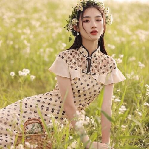 2021 chinese dress satin vintage flower print women oriental dress cheongsam modern female china elegant casual party qipao