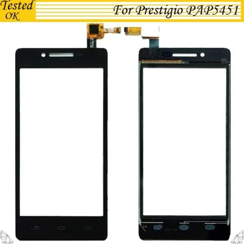 4.5" Touch Panel Front Glass Sensor Tested For Prestigio Multiphone PAP 5451 DUO PAP5451 Touch Screen Digitizer Touchscreen