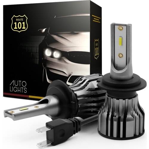 Route101 H7 LED Light Bulbs on Cars 12V Auto Lamp Headlight 6000K White High Low Beam Diode Headlamp Fog Light Lighting