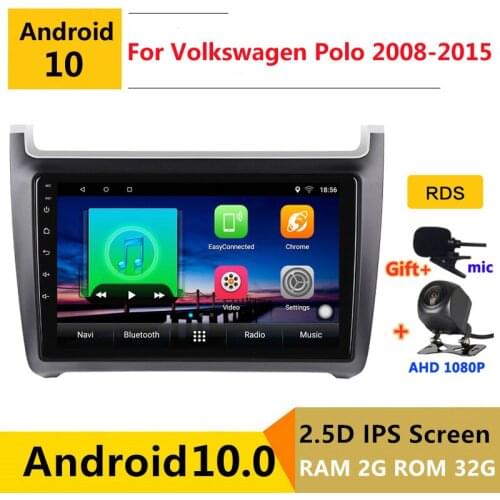 Android 10 Car DVD Multimedia Player GPS For Volkswagen VW polo 6r sedan 2008 2009 2010-2015 audio auto radio stereo navigation