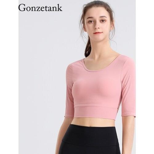 Seamless Beautiful Back Yoga Shirts Women Tight Leaky Back Self-cultivation Quick Drying Sports Running Yoga Top Athletic Shirts