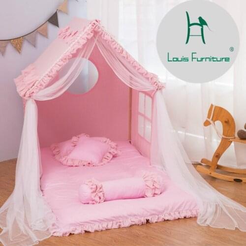 Louis Fashion Children Beds Tent Game House Girl Linen Indoor