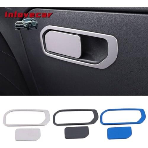 For Haval F7 F7X 2019 Car Styling Gloves Box Handle Buckle decoration Cover Sticker Trim stainless steel interior Accessories