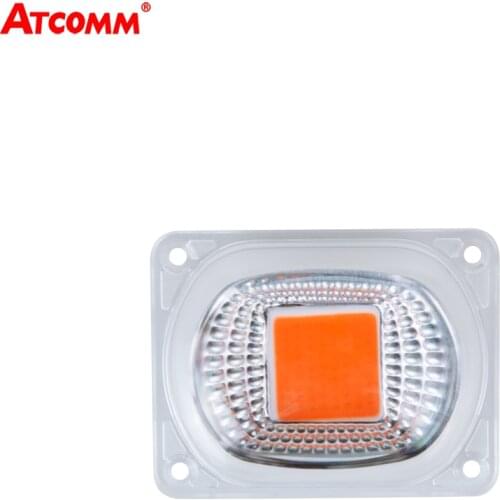 LED Grow Phyto Lamps With Lens Reflector 20W 30W 50W 110V 220V COB LED Chip Full Spectrum Grow Light Floodlight Spotlight Bulb