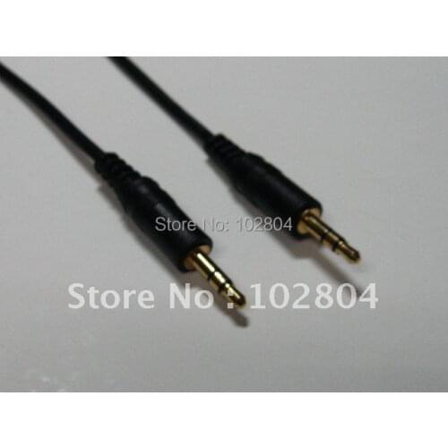 HOT Sale High Quality 4 Pcs Per Lot High Quality Gold 3.5mm Stereo Plug Male to Male Audio Cable 50cm 0.5m