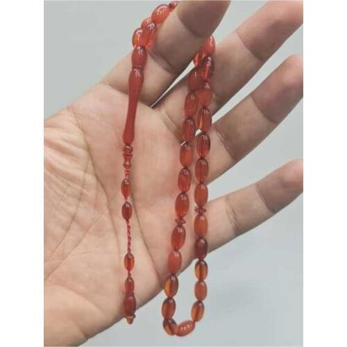 Islamic Tasbih Muslim Rosary Beads 33 Prayer Rosary For Men Bracelet For Men Accessory amber oltu amber stone Handmade Turkey