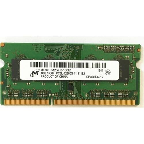 Micron DDR3 4GB RAMS 4GB 1RX8 PC3L-12800S DDR3 4GB 1600MHz memoria del ordenador portátil